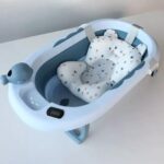 BAÑERA PLEGABLE + SOPORTE + REGADERA + TERMÓMETRO